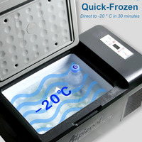 Car Refrigerator Portable Freezer Cooler Compressor Refrigeration 12V 24V 110-220V Mini Auto Fridge Camping Alpicool 15L/20L/25L