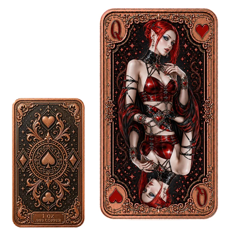 1oz .999 Feiner Kupferbarren P – Vintage Collectible Playing Cards Bewertung und Preis