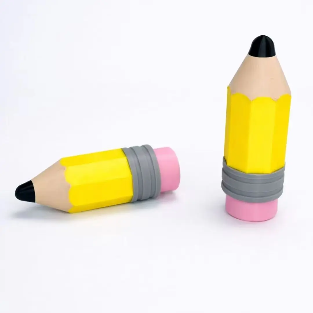 Kawaii Pencil Fidget Clicker Keychain Mechanical Keyboard Switch Button Cute Stationery Key Ring Antistress Toy Bag Charm Backpa
