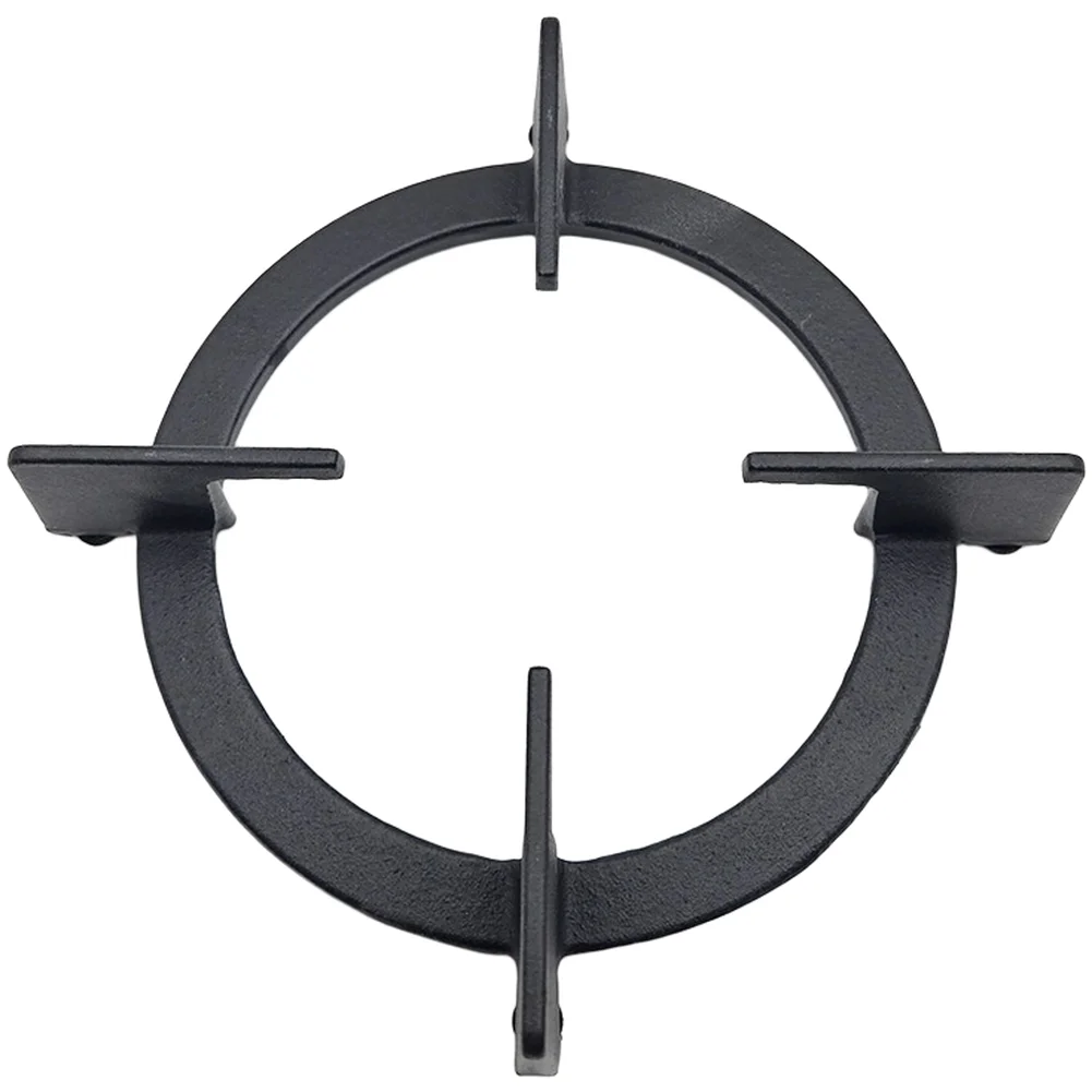 170mm Cast Iron Gas Stove Stand Bracket for Multi Burner Cooktops Black Round Support Ring for Home Kitchen Use