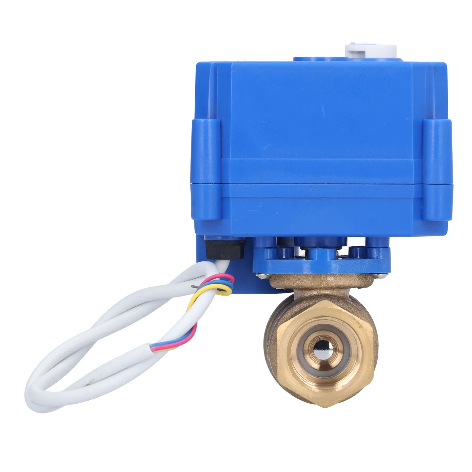 

DN15 Ball Valve, Motorized Ball Valve Brass Straight Pipe Pressure Device with Switch Indication BSP DN15 DC12V