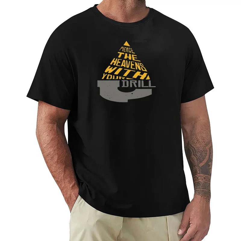 Pierce The Heavens With Your Drill T shirt gurren lagann anime tengen toppa gurren lagann simon kamina