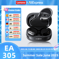 Original Lenovo XT80 LP75 EA305 TWS Wireless Bluetooth V5.4 Touch Headset Long Endurance Game Earbuds Waterproof Sport Earphone