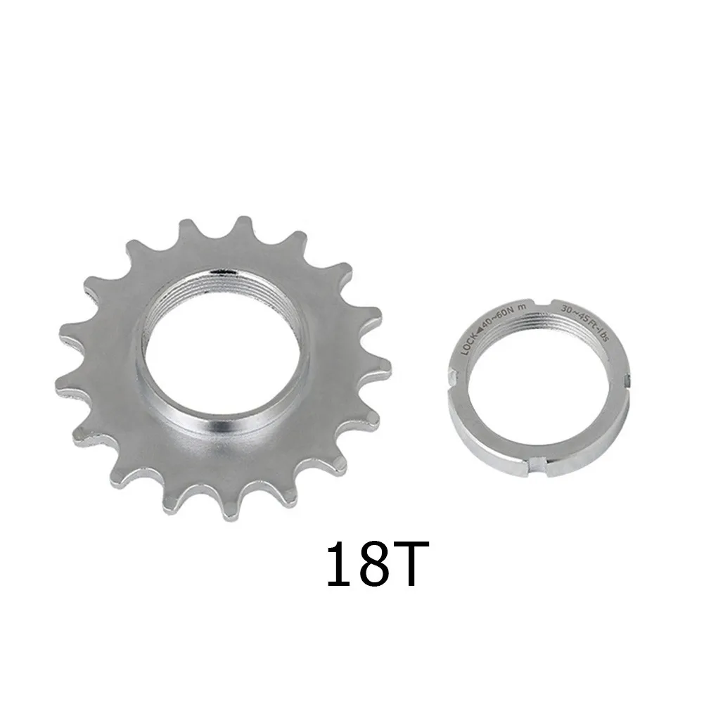 Bicycle Sprocket Fixed Gear Speed Cog Lock Ring 13T/14T/18T Track Bike Freewheel Cogs Hub Locking Cycling Accessories