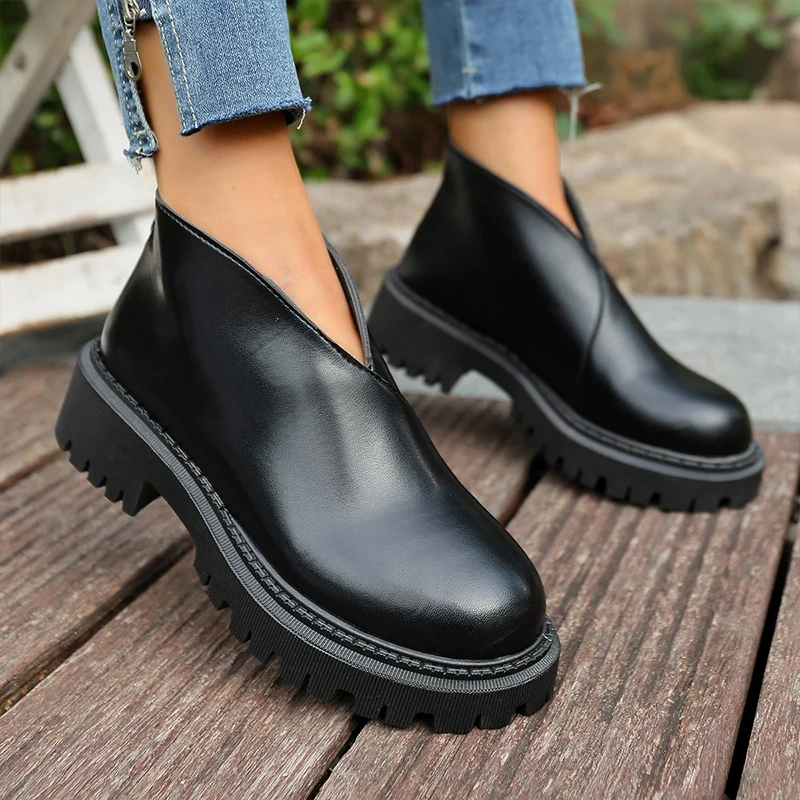 

Женские ботильоны, модные кожаные спортивные зимние ботинки, зимние дизайнерские женские кроссовки, 2025 прогулочные ботинки челси Mujer Zapatillas