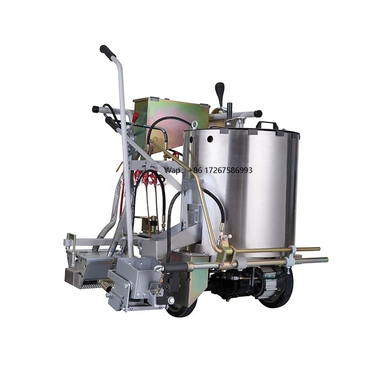 

New Construction Scraper Type Hot Melt Hand Push Pavement Road Line Marking Thermoplastic Traffic Street Paint Machine