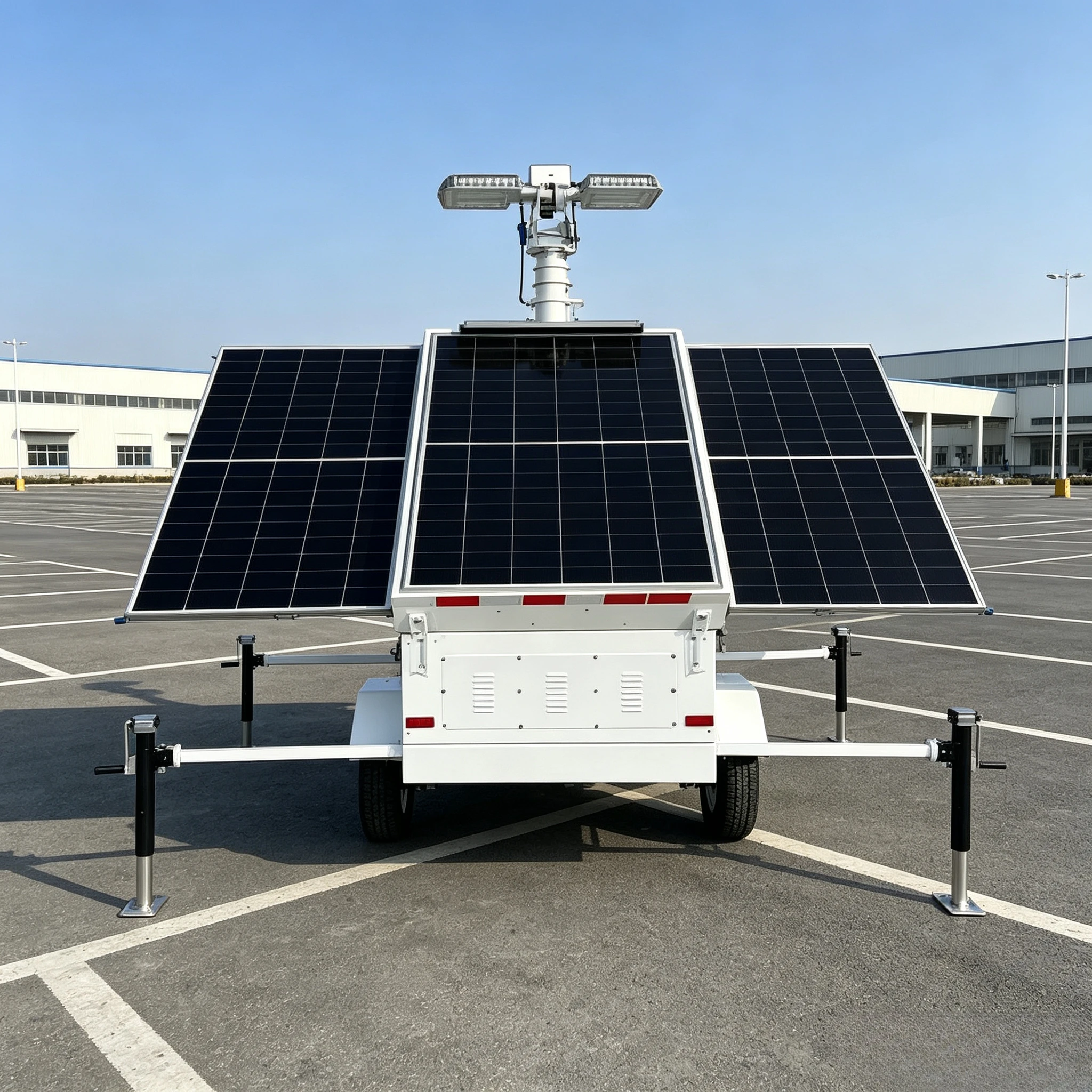 Construction Mobile Lighting Tower LED Diesel Generator Trailer Portable Lighting Tower for Outdoor Work Site Emergency Custom