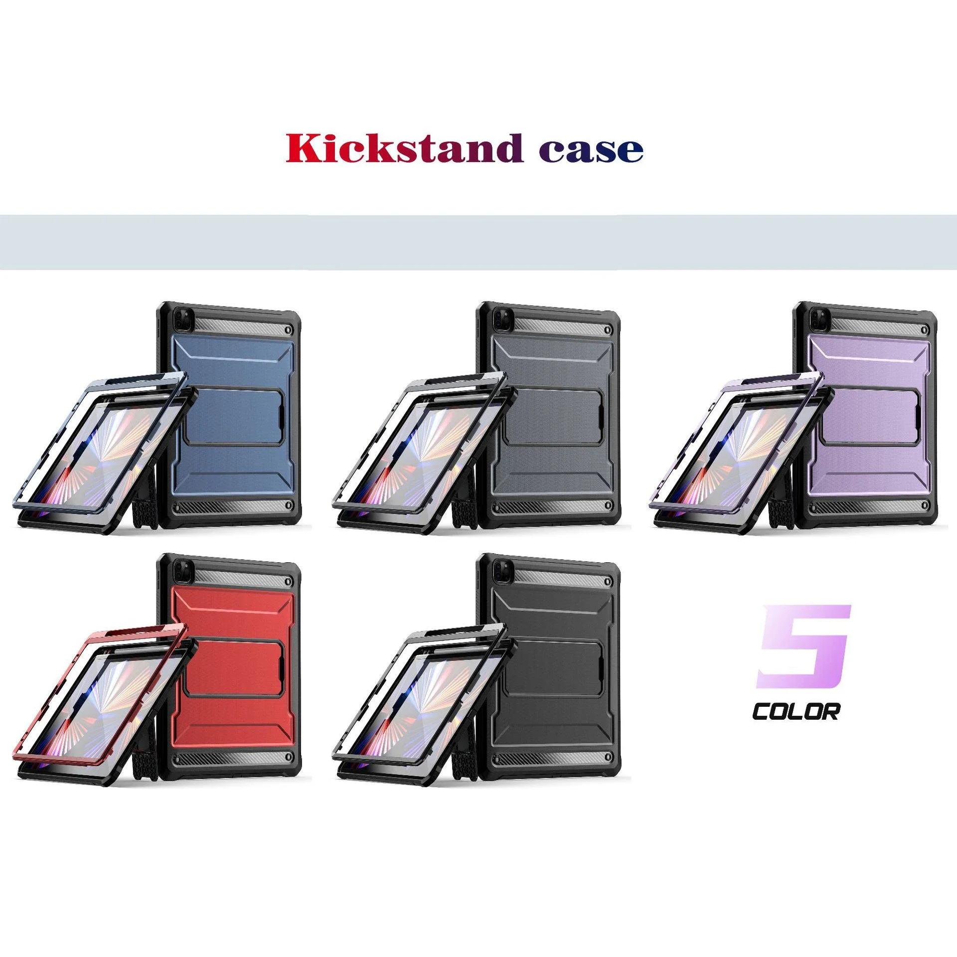 Funda para tableta para iPad Air 4, 5, 6, 7, 8, 9, 10 Pro, fundas a prueba de golpes, 2021, 2022, 9,7, 11, 10,9, 12,9 pulgadas, funda protectora con soporte