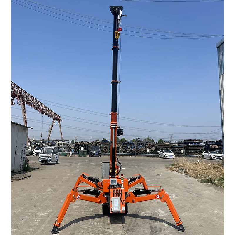 Customized Portable Spider Crane 8m Mini Remote Control 5 Ton Spider Crawler Crane Hot Sale Crawler Spider Crane