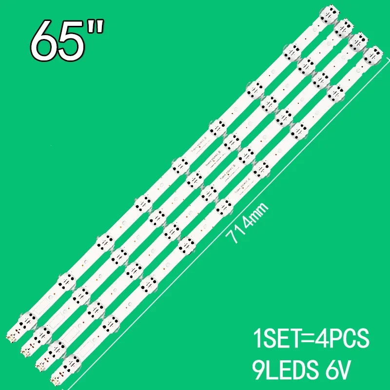 

4PCS For LG 65" TV 65UK6300YVB 65UK6300 65UK6400 65UK6470PLC 65UK6400PLF 65UK6300PUE SSC_65UK63_9LED_SVL650A95 EAV64013801