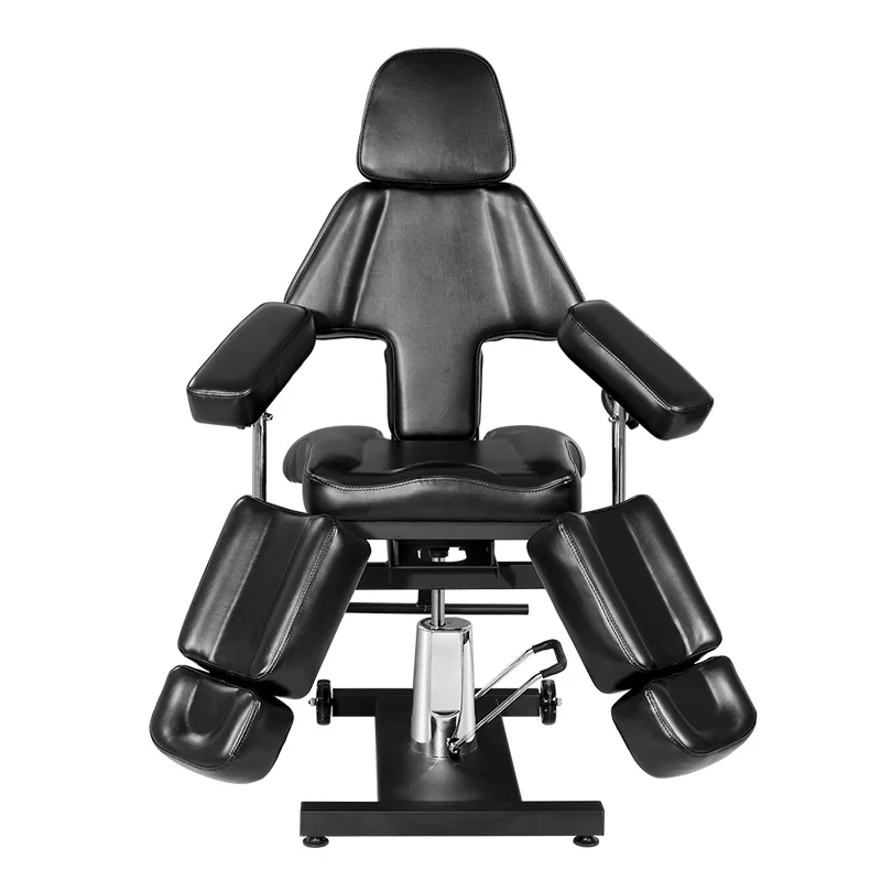 クラシックヨーロピアンスタイルヘビーデューティ油圧ポンプタトゥーチェアスパベッド美容折りたたみマッサージベッド