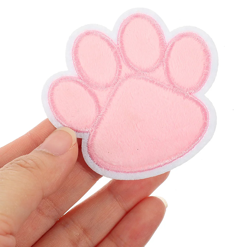 

20pcs Durable Embroidery Patches for Jackets Clothes Applique Puppy Pants Decoration Dog Paw Sew On Patch Bag Backpacks