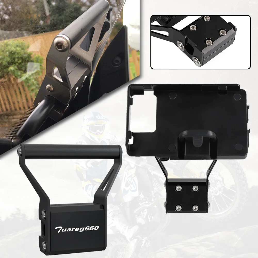 

New Motorcycle Accessories GPS Mounting Bracket 12MM GPS Mount CNC Aluminium For Aprilia Tuareg 660 2022-2023-2024-2025-2026
