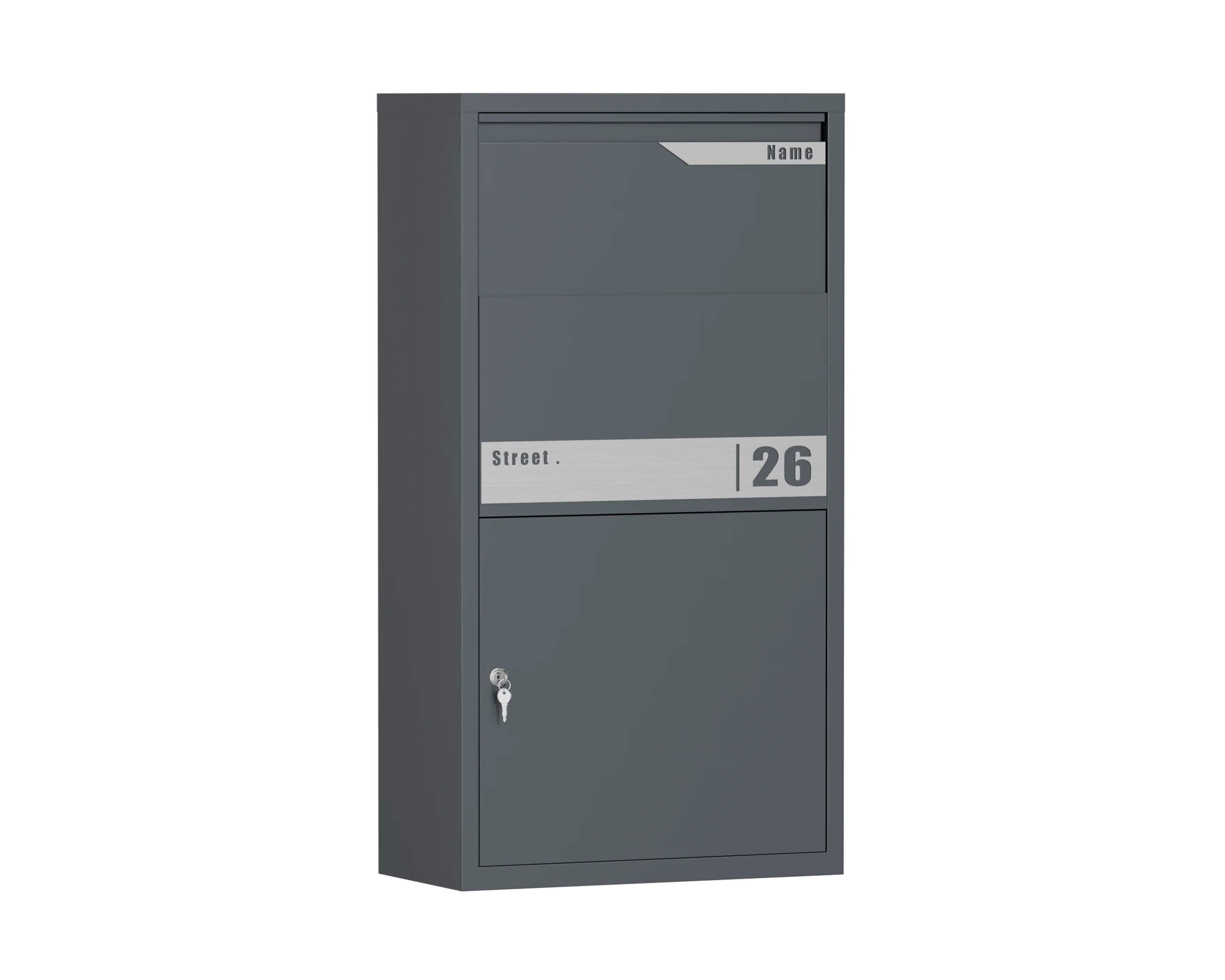 Iron Residential Mailbox Safe Self-Pickup Parcel Delivery Delivery Box Steel Freestanding Porch Mailbox