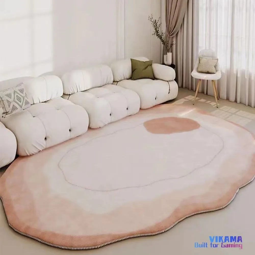 

VIKAMA Irregular Geometric Design Living Room Rug Non Slip Soft Living Room Bedroom Study Large Rug Home Furnishing