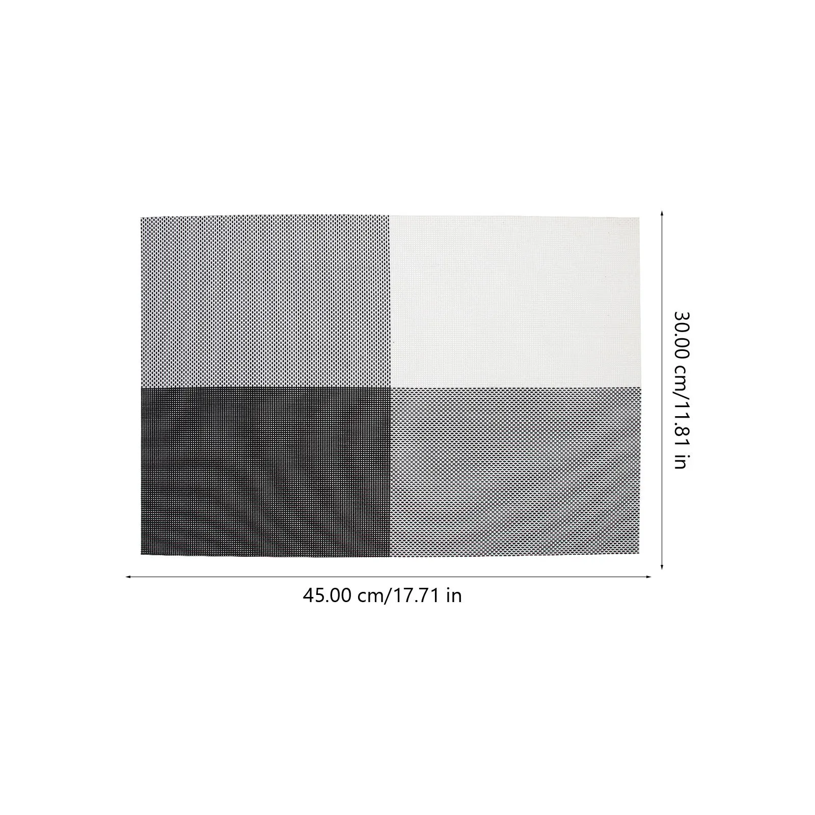 

2pcs Pvc Place Mat Delicate Dining Mat Household Table Decorative Dinner Accessory Rustic Rectangle Placemat Home Supply