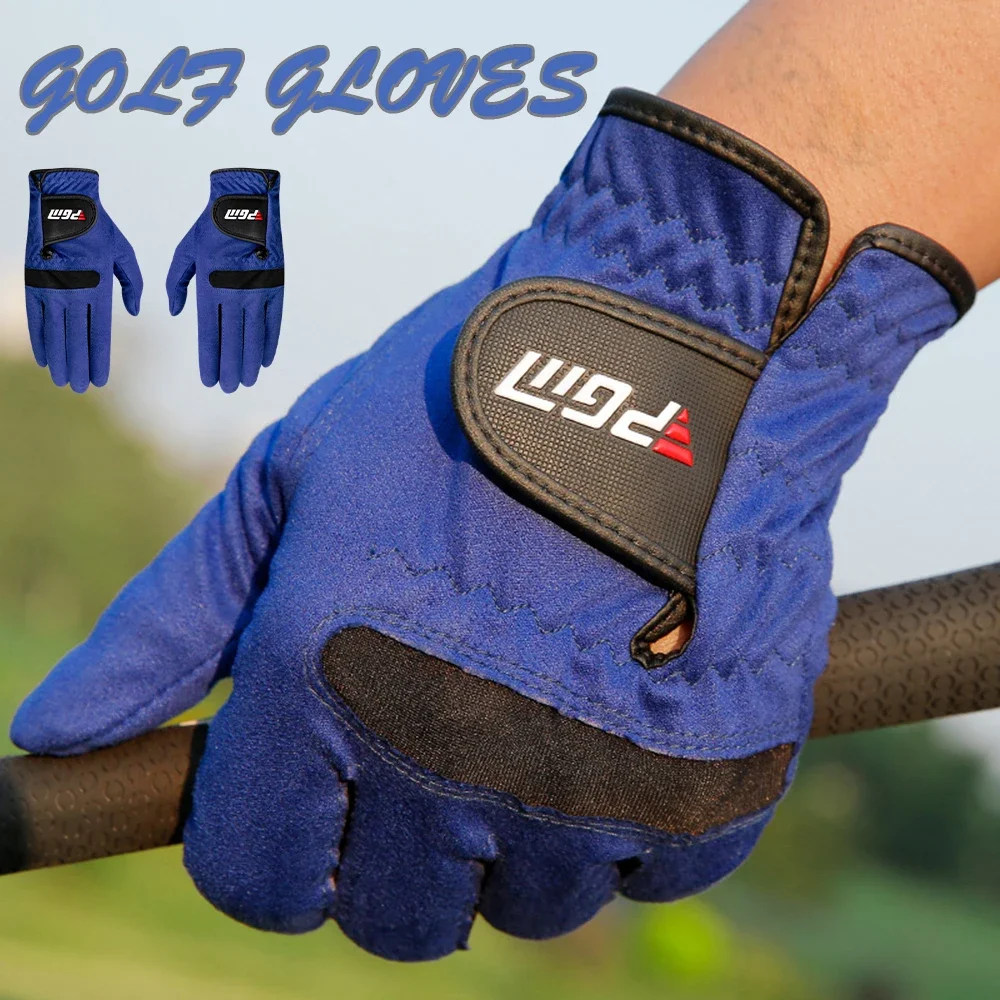 

PGM Golf Glove Left/Right Hand Golfs Gloves With Adjustables Closure Soft Sweat-Absorbent Breathable Glove Gifts For Golfs Lover