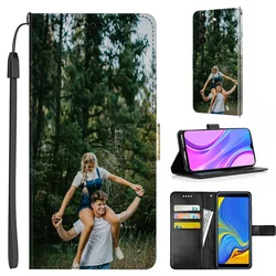 DIY Flip Leather Case for Samsung Galaxy S25 S25 Ultra S24 Plus S24 FE A54 A53 A33 A52 A14 A12 Custom Print Photo Wallet Cover