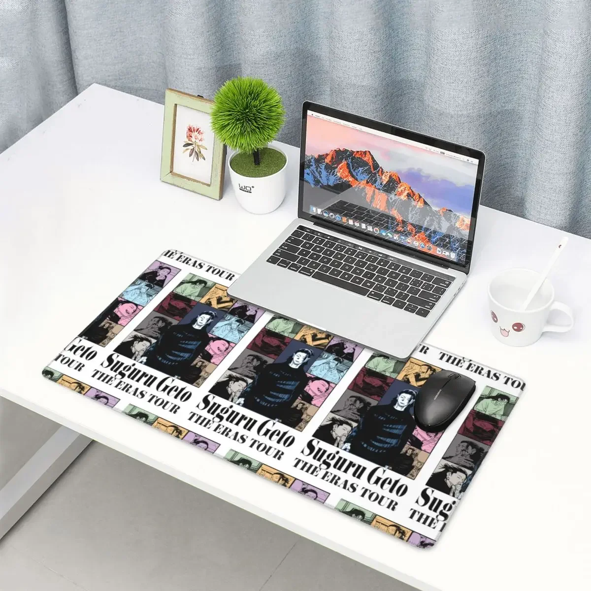 Large Mouse Pad Jujutsu Kaisen Suguru Geto Anime Girl Dinner Gamer PC Laptop Mats Keyboard Accessories Desk Mat
