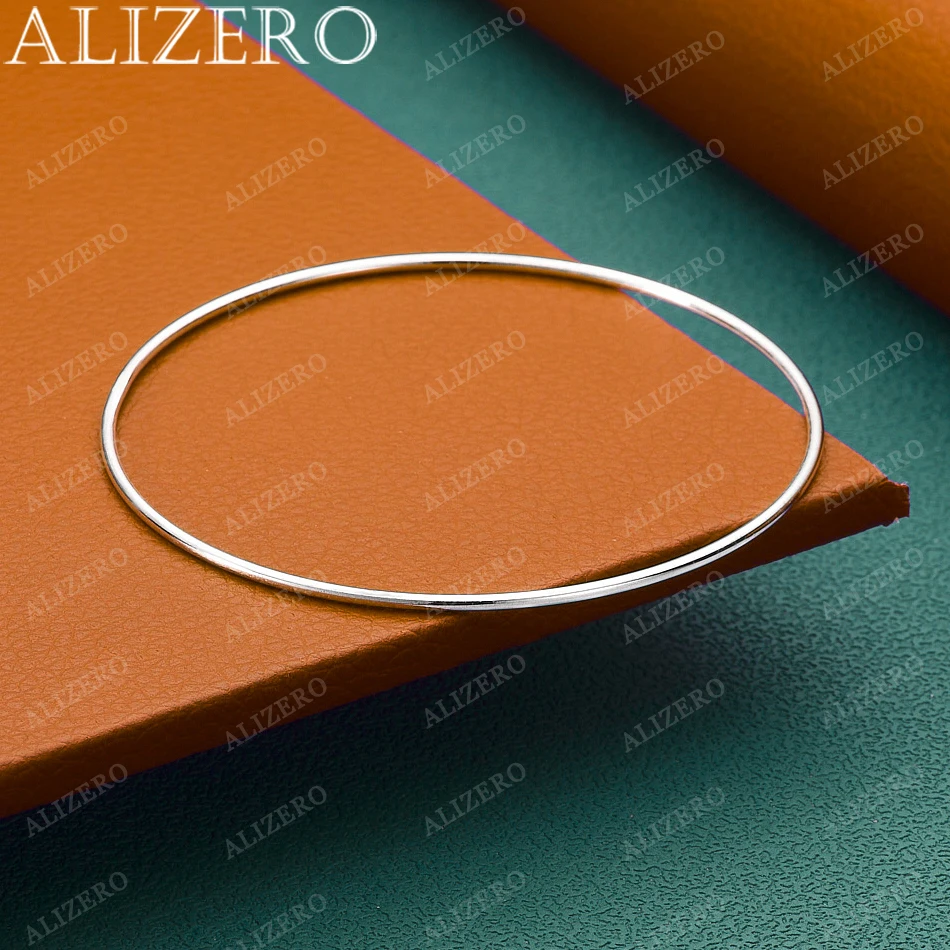 

925 Sterling Silver Bangle Fine Vegetarian Circle Bracelet For Women Jewelry Fashion Party And Daily Wear