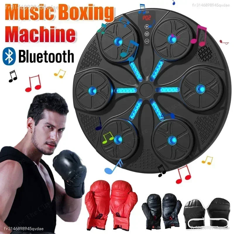 Machine de boxe Bluetooth intelligente réglable, réaction de boxe, cible murale, équipement de gymnastique, musique