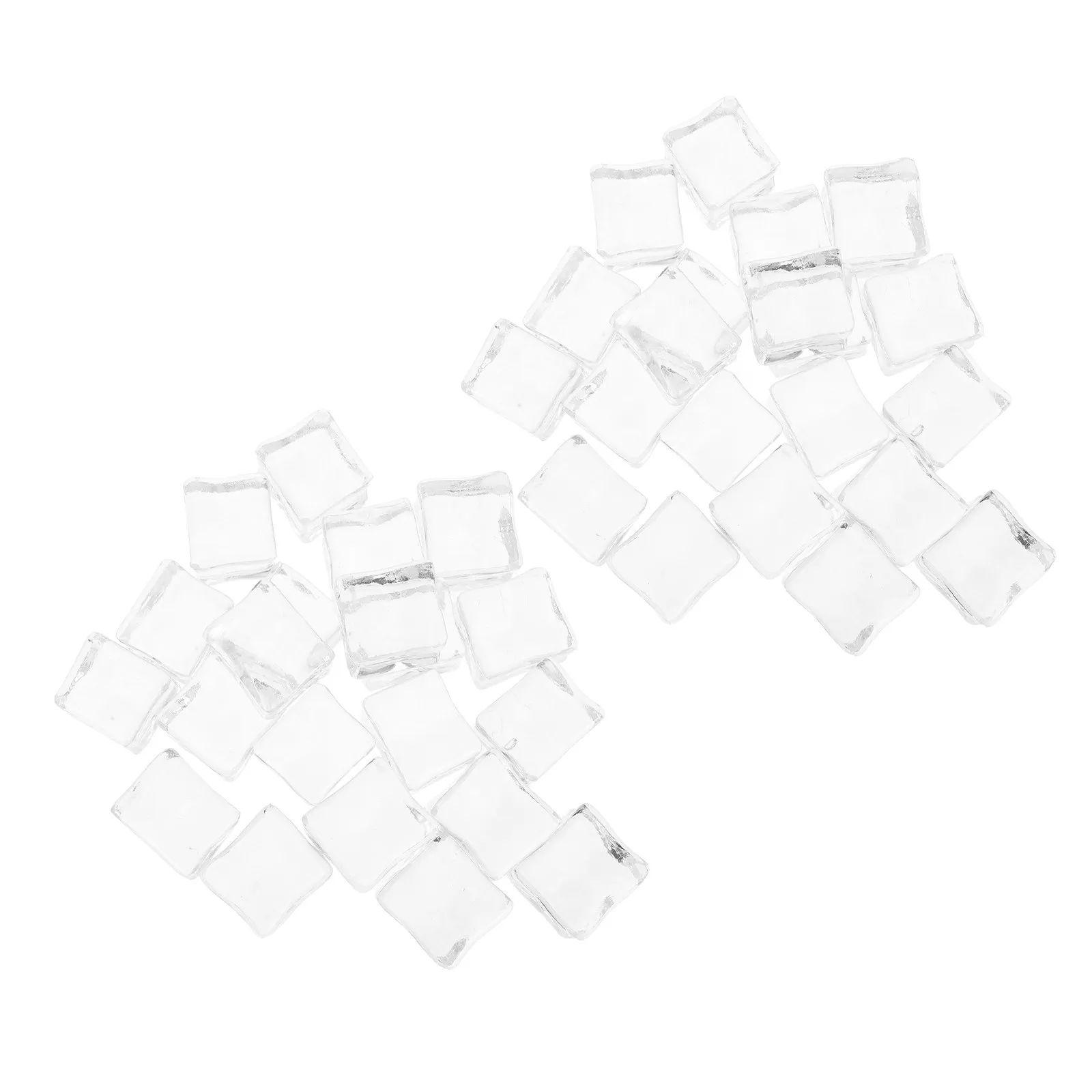 60Pcs Artificial Ice Cubes Clear Acrylic 25Mm Reusable Vase Filling Stones Wedding Table Scatter Centerpiece Photography Props