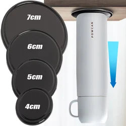 Car Dashboard Non-slip Mat Black Round Ornament Non-slip Sticky Instrument Phone Holder for Cell Phone Keys Coins Car Interior