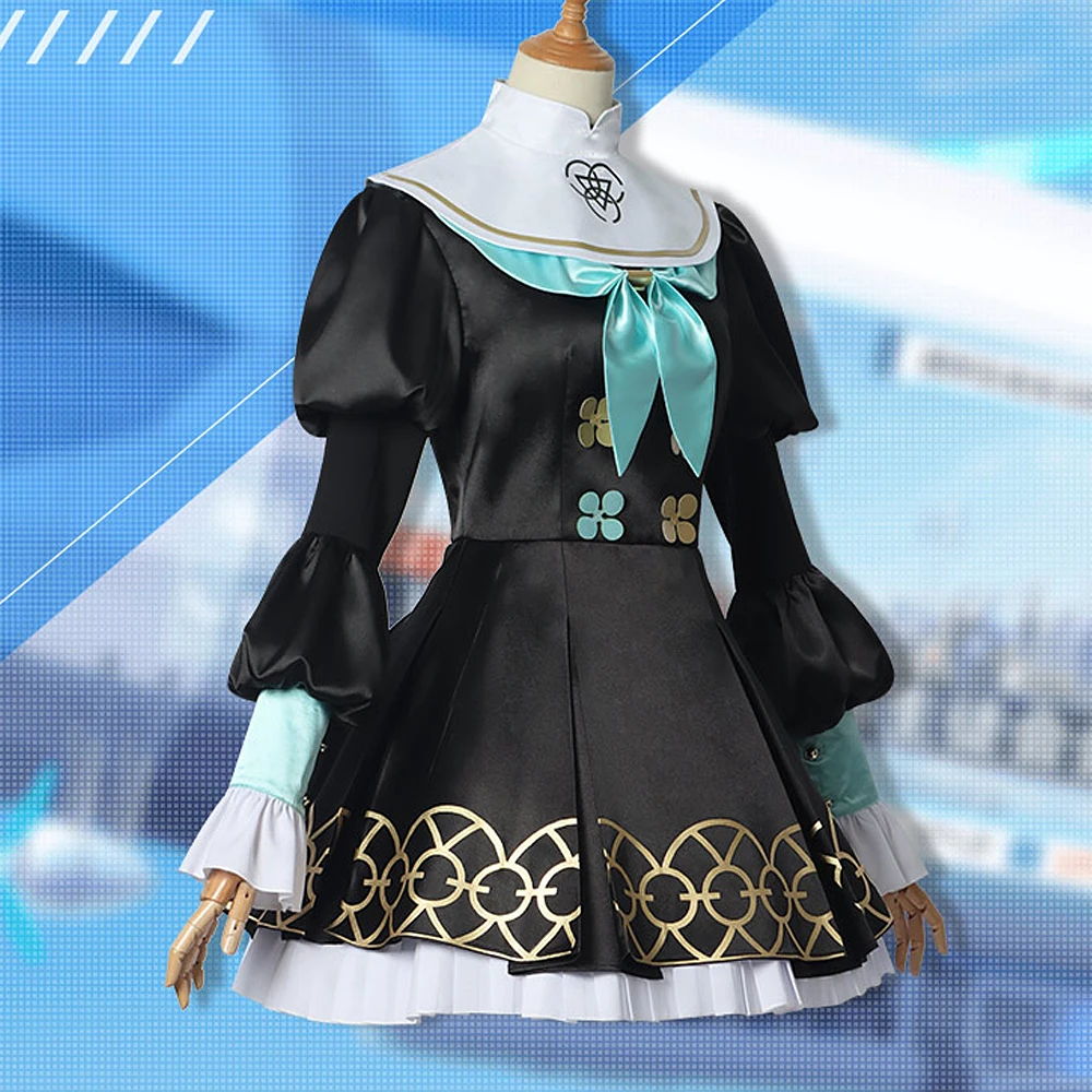 Blaues Archiv Utazumi Sakurako Kleid Cosplay Uniform Kostüm Halloween Party Outfit maßge schneiderte Cosplay Kostüm Frauen