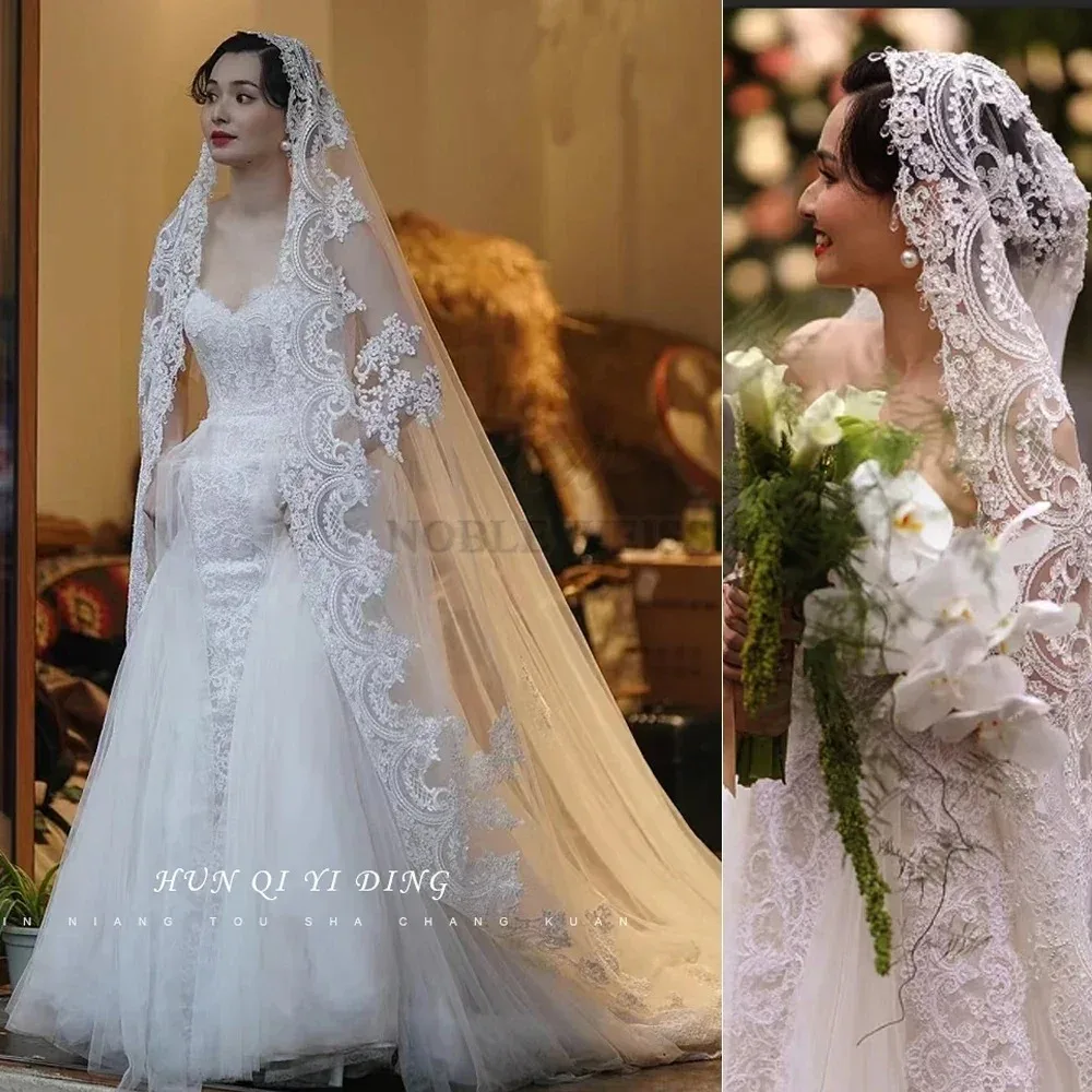 1T Wedding Veil Lac…