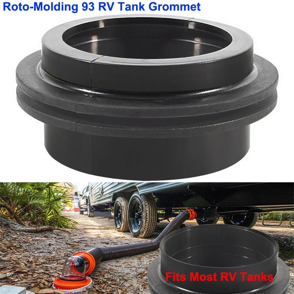 

93 RV Tank Grommet Replacement Part for C.ROTO MOLDG 3' Tank Grommets Fits 3” Drains & 3-7/8” Wide Tank Holes Fits Most RV Tanks