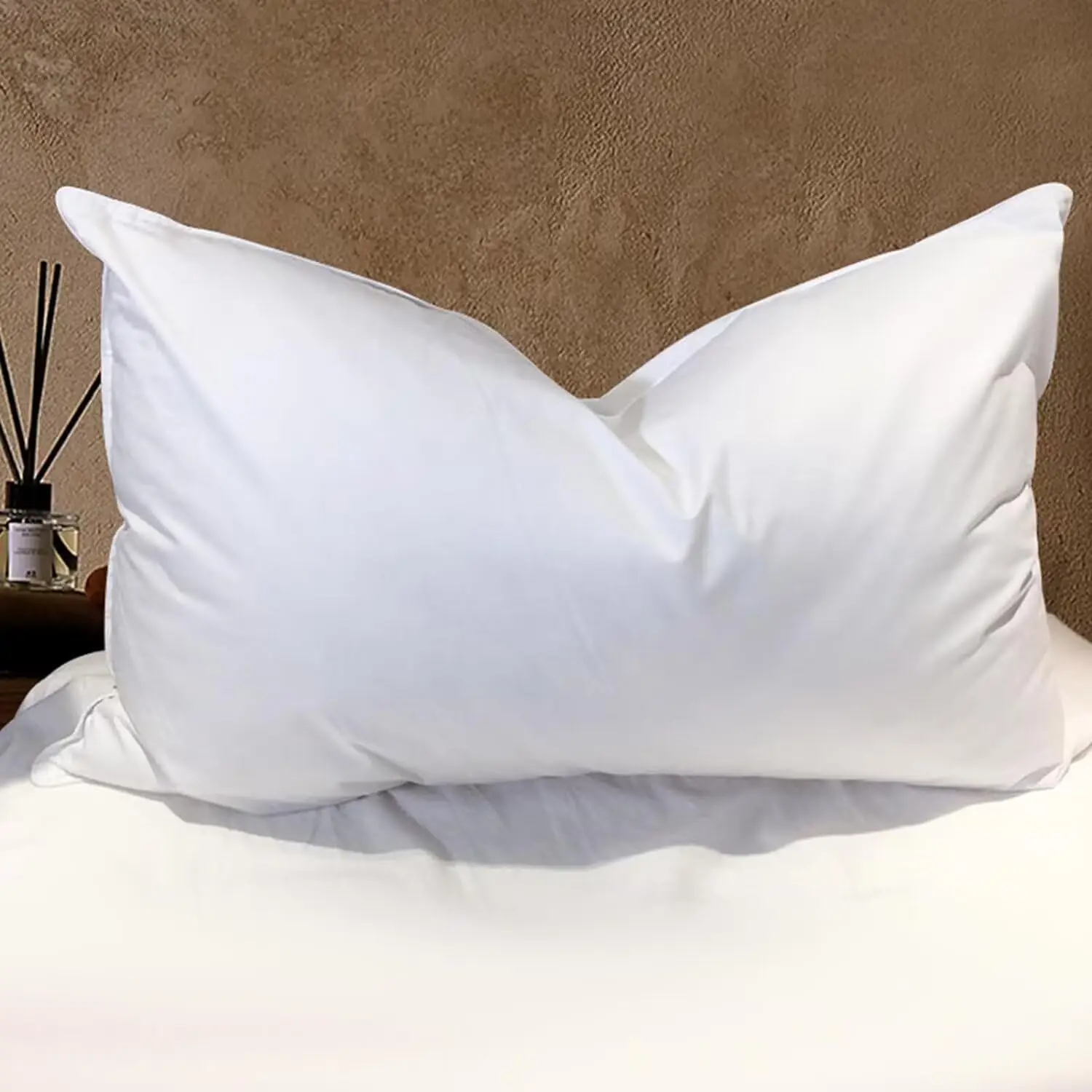 

Queen Size Goose Down Pillow - Hotel Collection for Side & Back Sleepers with 100% Cotton Cover