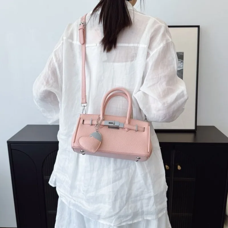 

Stylish Handbag With Faux Leather Trim For Women Resilient Underarm Shoulder Bag For A Smart Professional Appearance