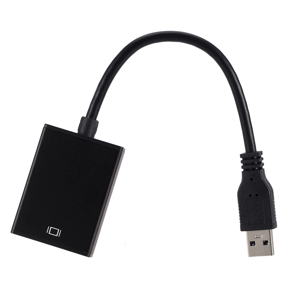 

High Definition Adapter Cable USB3 0 Converter for PC Laptop Projector HDTV Black Color Video Output 2048x1152 Resolution