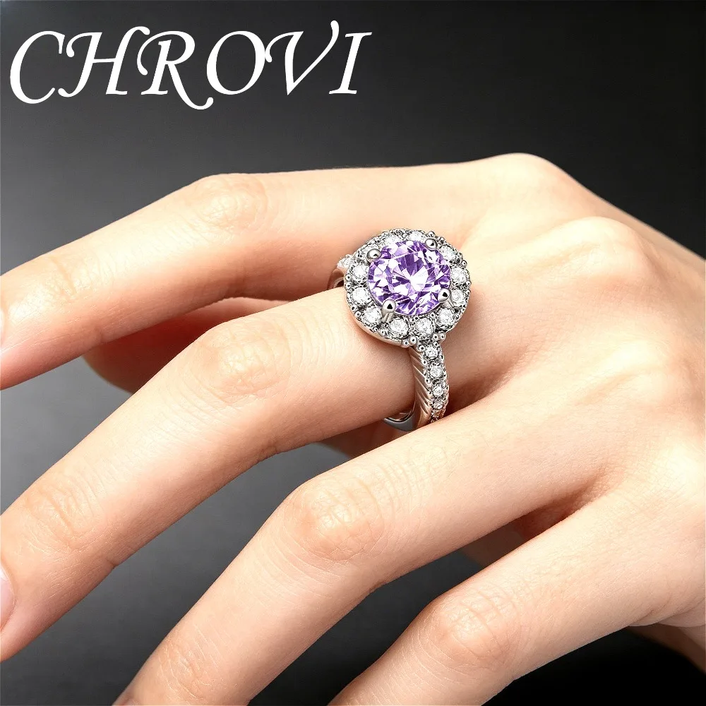 Light Luxury Colorful Simulated Gemstone Zircon Ring, Ladies 925 Sterling Silver Versatile Engagement Band, Sizes 6-9