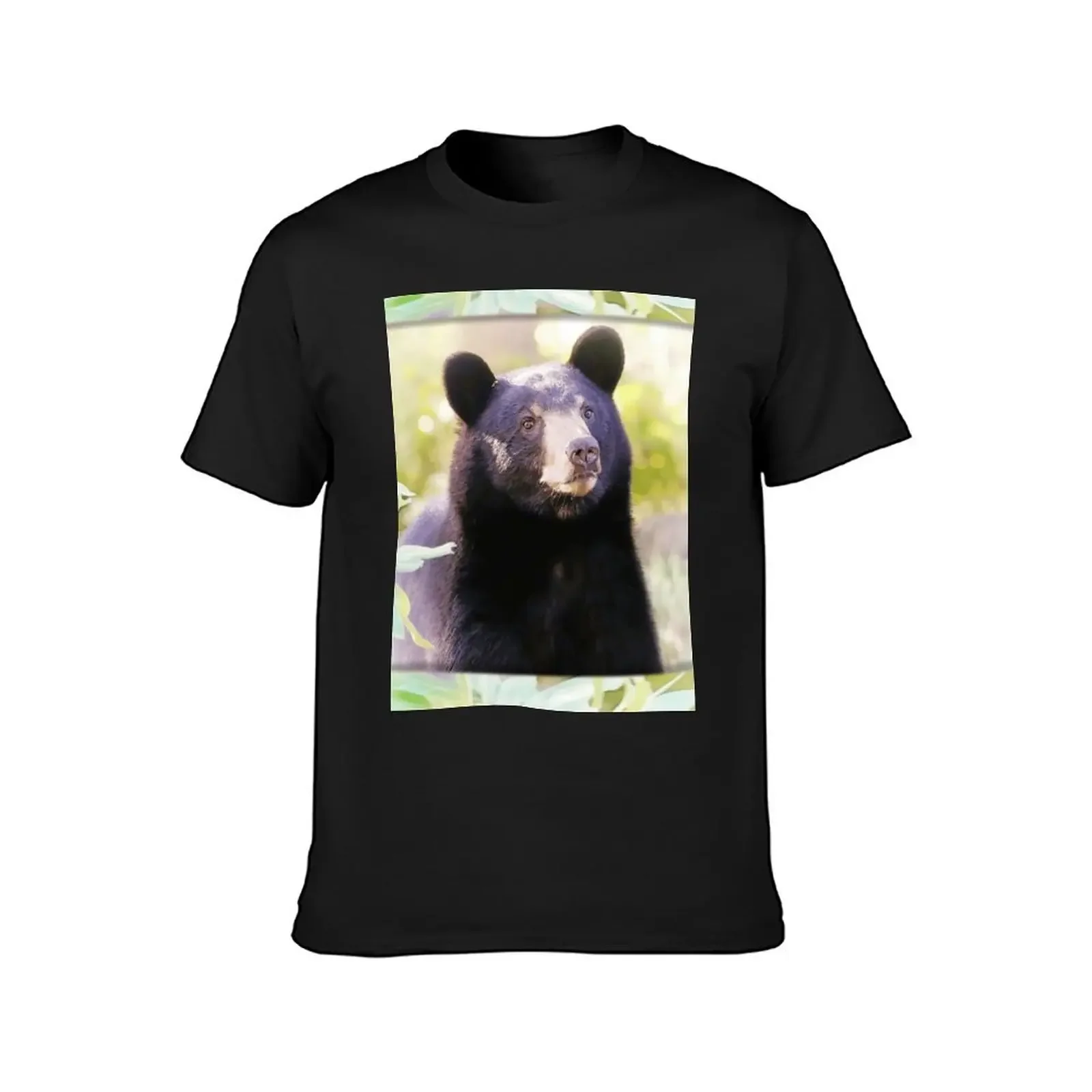 BEAR GIRL PORTRAIT T-Shirt tees man clothes oversizeds essential t shirt T-shirts for men cotton