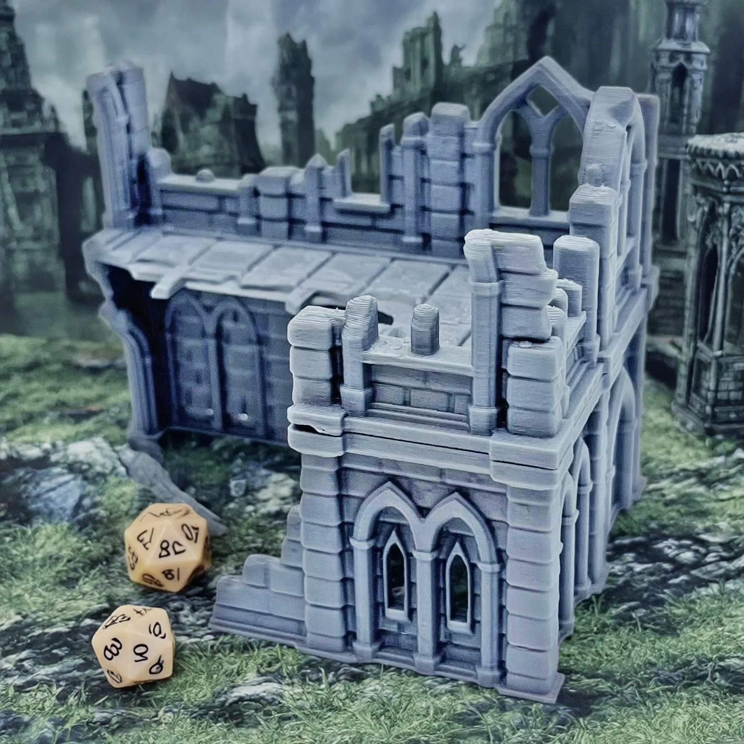 

Miniature Architecture Model Rural Ruins Terrain Sceneny For Building Tabletop/Military Wargame/Sand Table Scene Materials 1PCS