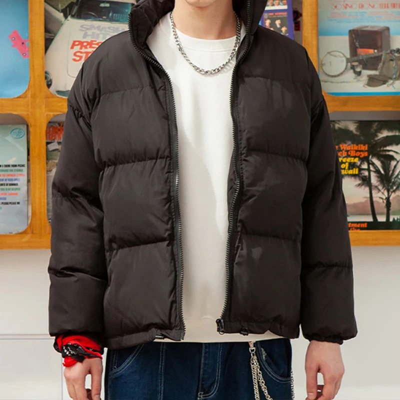 LAPPSTER-Veste de neige courte d'hiver, Parkas, Veste matelassurera, Manteau à bulles, Noir, Harajuku, Streetwear Y2K, Vestes Combinées, Nouveau