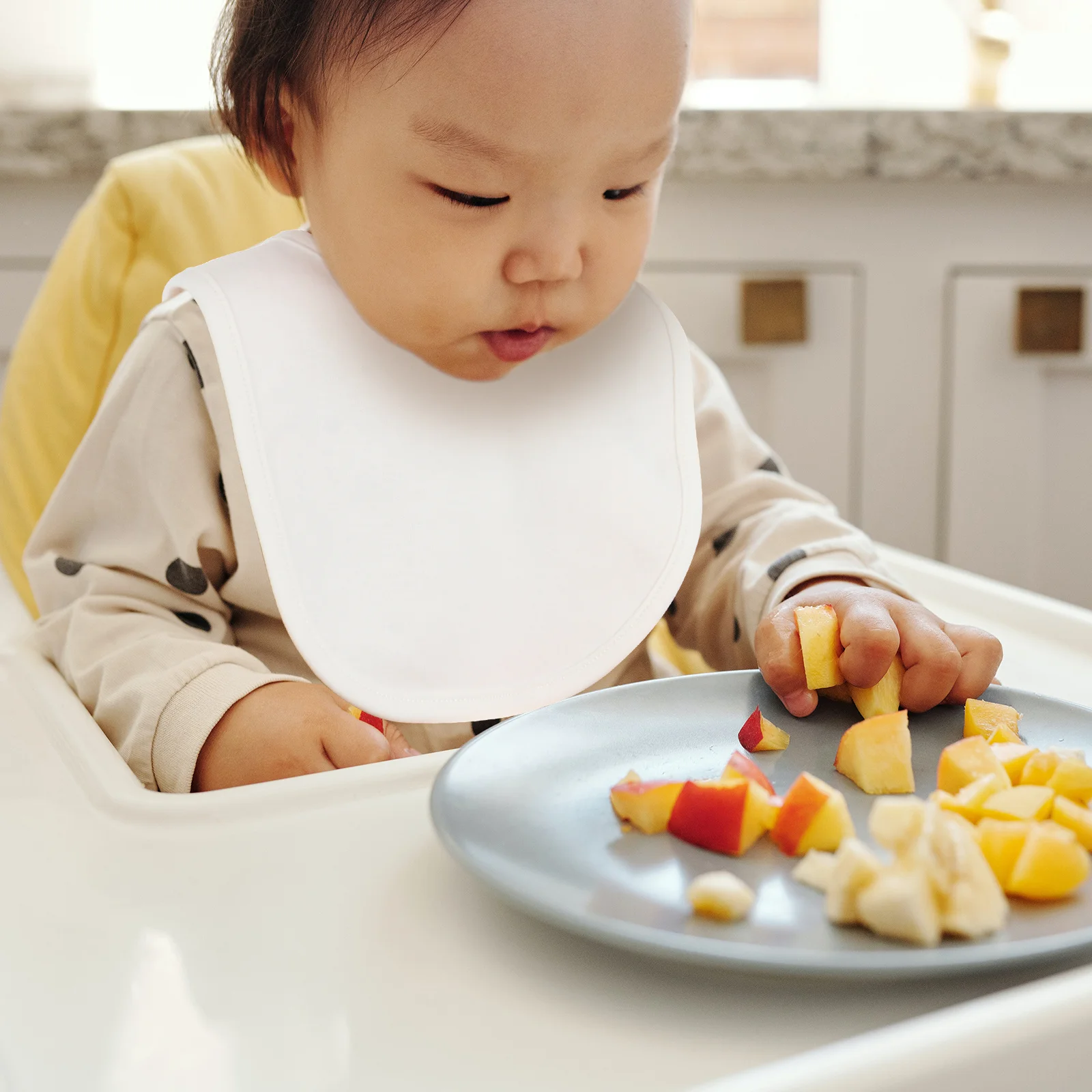 

8pcs Baby For Teething Absorbent Infant Unisex Toddler Washable Baby Toddler Drool Cotton Bibs Reusable Drooling Bibs