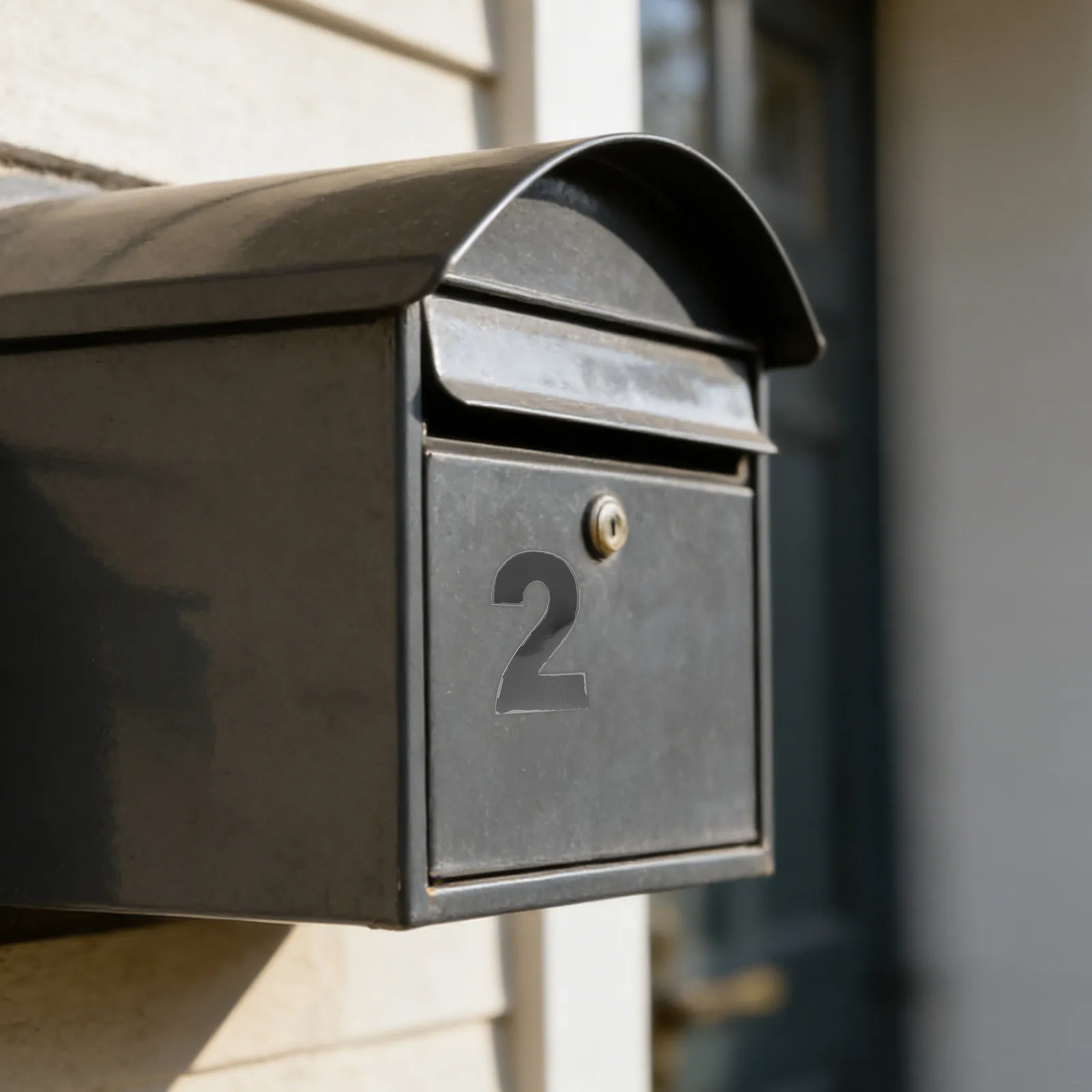 10Pcs Bold Reflective Address Number Stickers Waterproof Vinyl for Mailbox Post Door Exterior Sign Trash Can Street Visibility