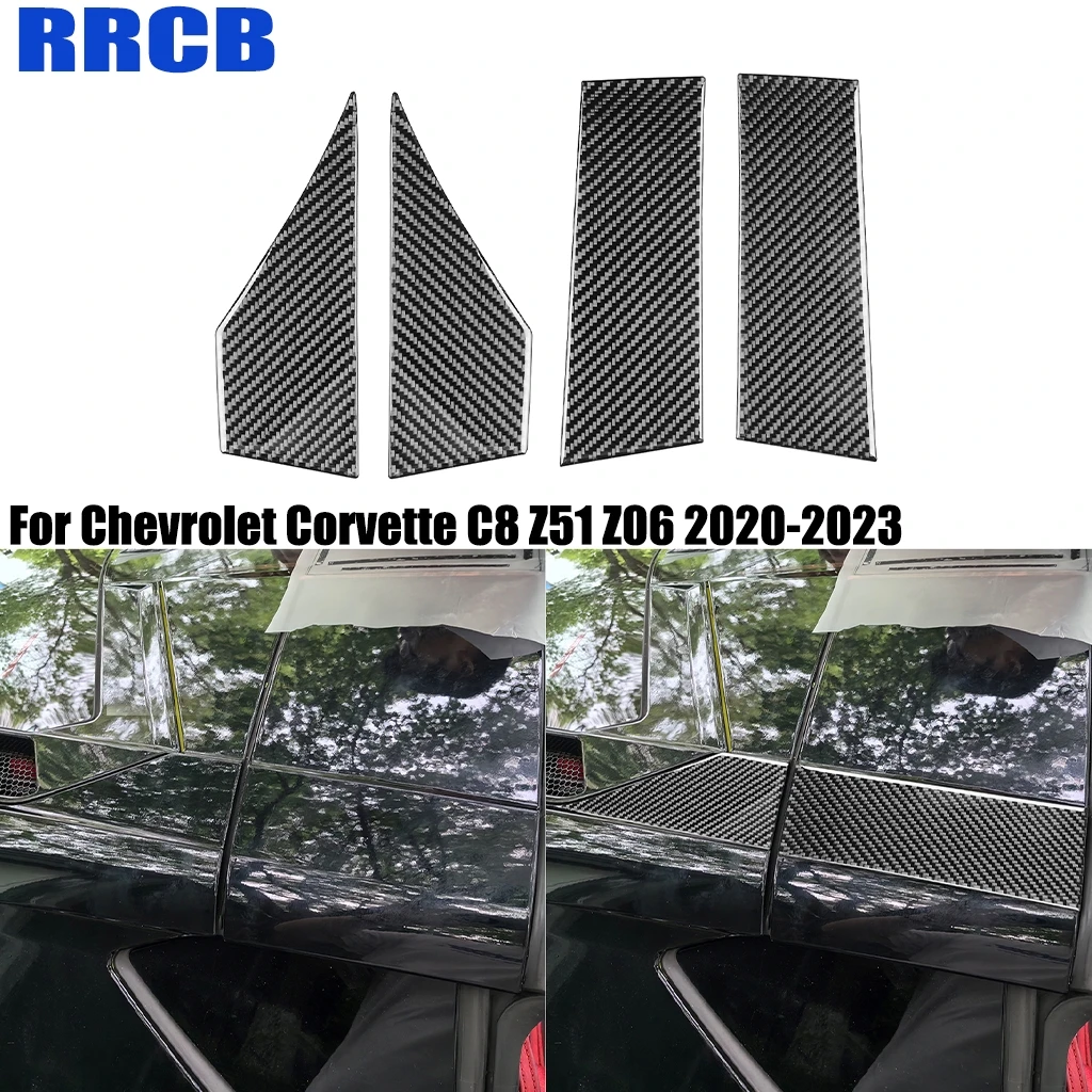 

For Chevrolet Corvette C8 Z51 Z06 2020-2025 Car Accessories Carbon Fiber Roof Decorative Strip Exterior Cover Sticker Auto Trim