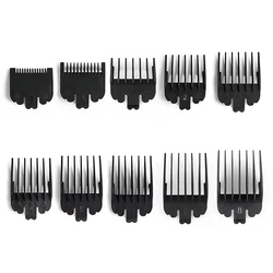 10Pcs Professional Hair Clipper Limit Guide Comb Trimmer Guards Attachment 1.5-25mm Universal Haircut Tool Clipper Limit Combs