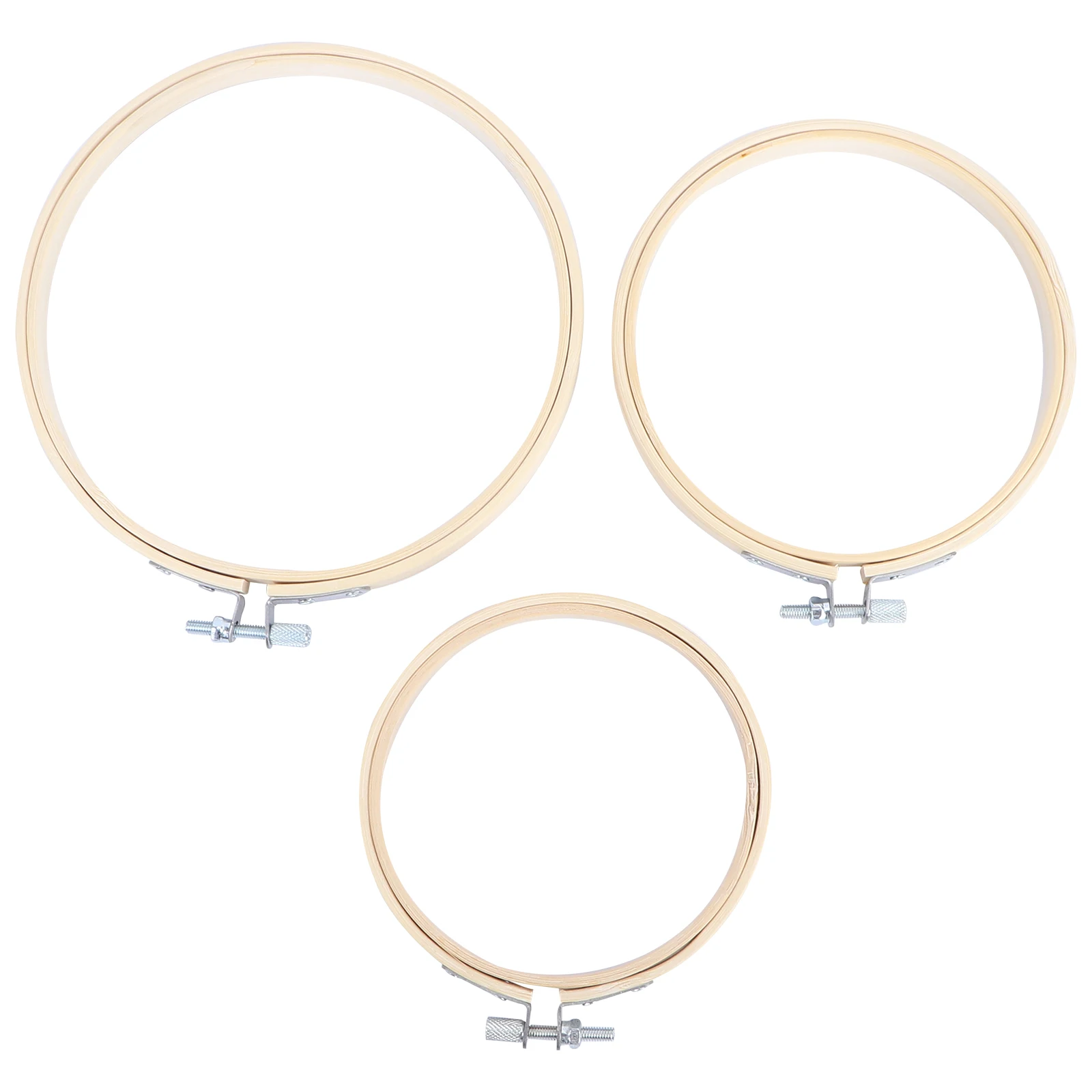 

3 Pcs Embroidery Stretch DIY Accessory Tambour Hoop Crafts Sewing Stitching Tool