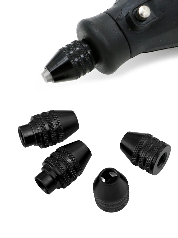 9/32-40 mini uchwyty wiertarskie bezkluczykowy uchwyt wiertarski do dremel narzędzia obrotowe akcesoria 0.4-3.4mm mały uchwyt wiertarski do wału elastycznego — zdjęcie 2
