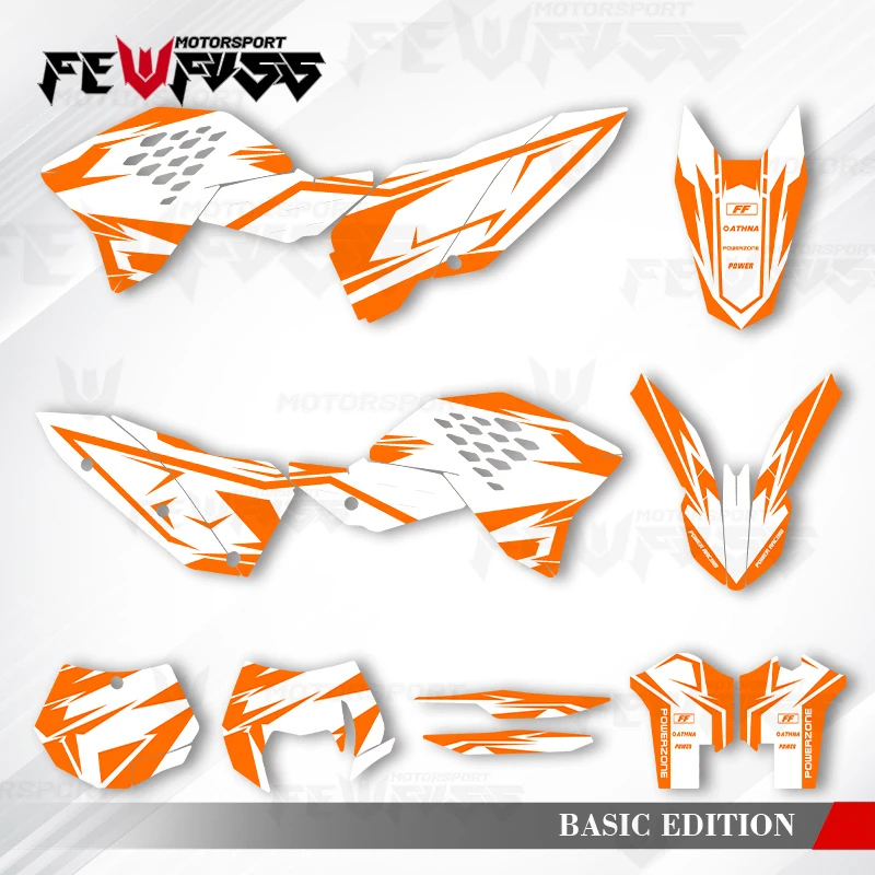 

Графические наклейки Fewfuss, наклейки для мотоцикла, фон на заказ для KTM SX SXF 2007 2008 2009 2010 EXC XCW 2008 2009-2011 010