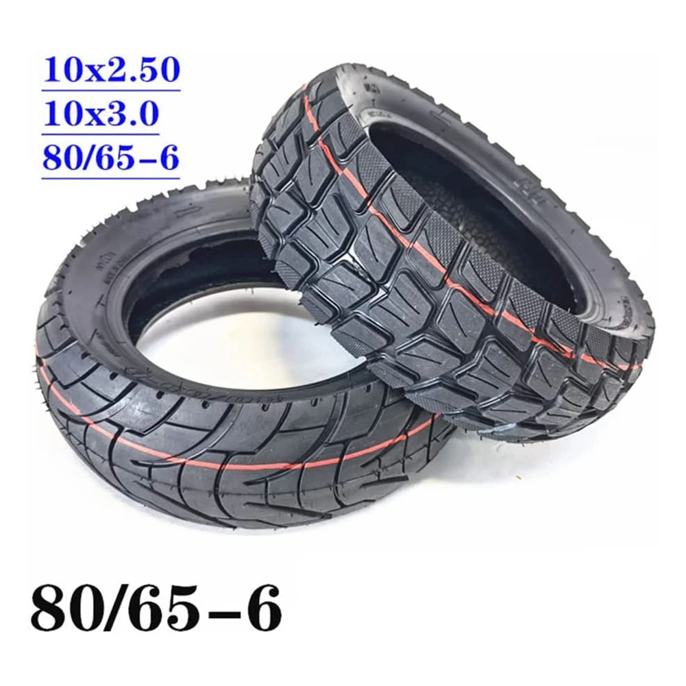 【STOCK】10 Inch Tubeless Electric Scooter Tire,80/65-6 Tire,10X3.0-6 E-Bike Explosion-Proof Rubber Tires,Road Tire