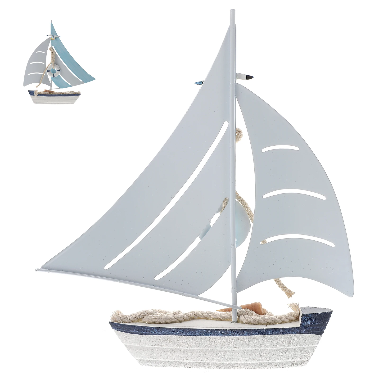 

Wooden Sailboat Decoration Nautical Theme Party Supplies Chic Fashionable Gift Lightweight Portable Home Decor Supplies