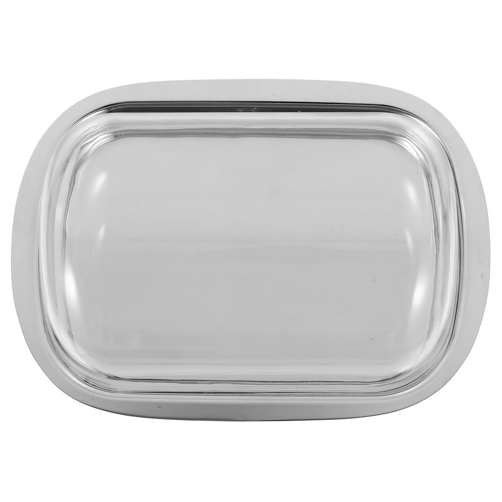 

Butter Cutting Case Stainless Steel Plastic Lid Fresh Butter Container Holder Storage Tray for Kitchen Home