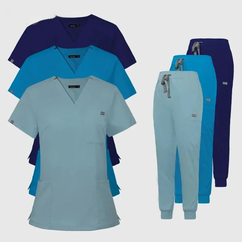 2024 NEW Operating Room Scrubs Sets Hospital Doctor Nurse Working Scrubs Clothes Dental Clinic Lab Suits Beauty Salon Workwear