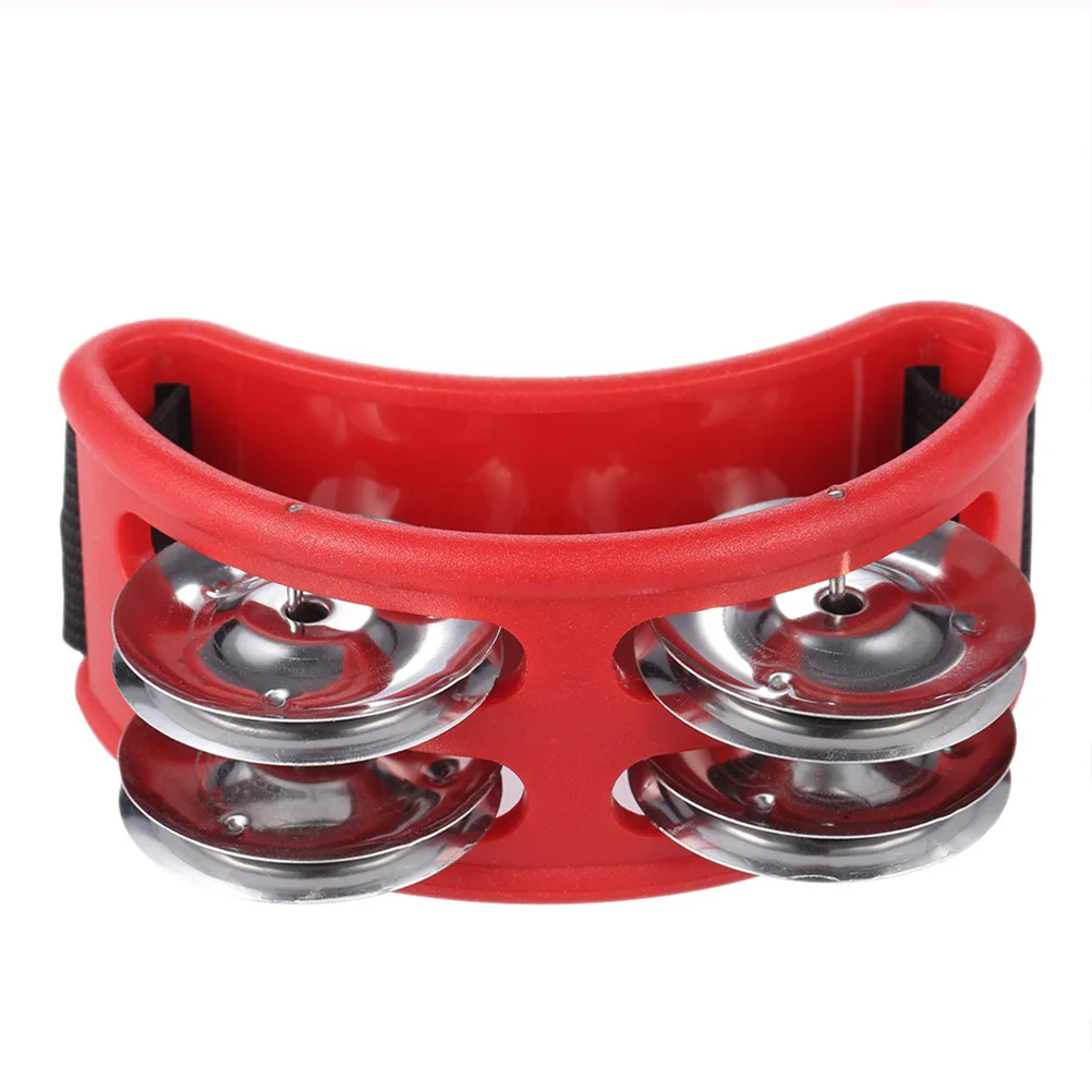 

Foot Tambourine -Plated Jingle Bells Compact Abs Body Durable Elastic Strap For Acoustic Jam Sessions Musical