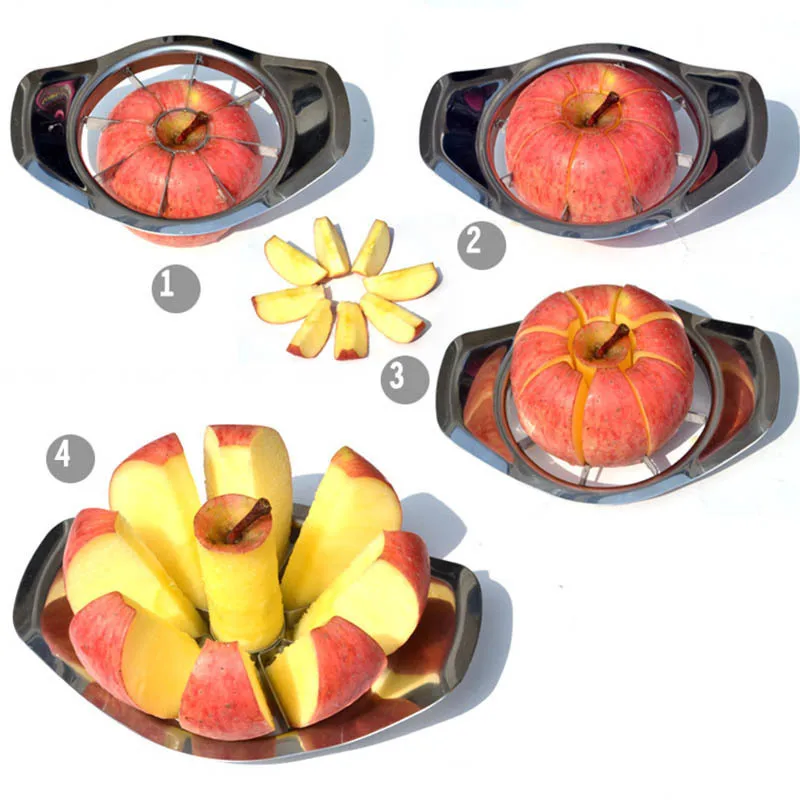 Stainless Steel Mango Cutter Apple Slicer Vegetable Knife Corer Kitchen Easy To Use Peeler Fruit Splitter Cutter Divider Tools - view 5